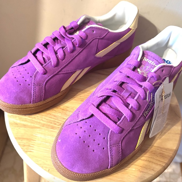 Reebok Classic Club C Grounds UK purple sneakers NWT - Picture 4 of 10